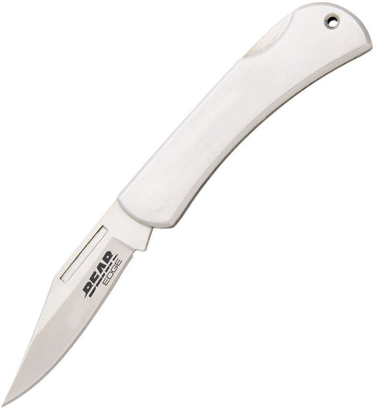 Bear Edge 116 Lockback Stainless Steel Handle & Folding Clip Point Knife